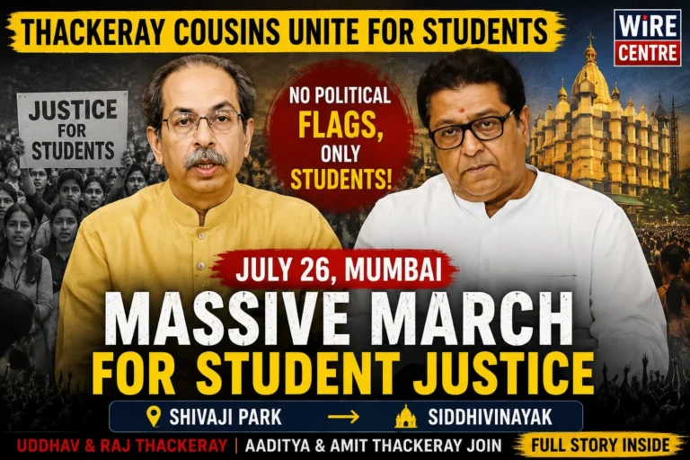 Uddhav Raj Thackeray students march