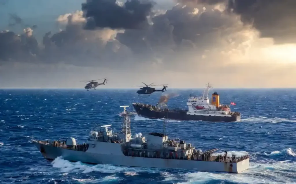 Indian Navy  Frontline Indian Warship Intervenes Swifly To Prevent HighSeas Hijacking
