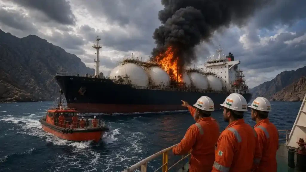 LPG Tanker Disha Attack Iran Maritime Incident Mozambique Flagged Vessel 'Disha' Hit by Unknown Missile Near Strait of Hormuz