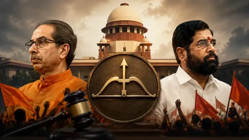 Supreme Court Shiv Sena Hearing  Crucial Battle in Apex Court Supreme Court Hears Uddhav Thackeray’s Plea Over Shiv Sena Name and Symbol
