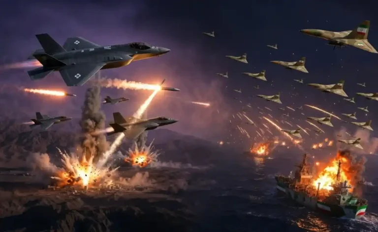 US Iran strikes  US Strikes 90 Targets in Iran as Tehran Retaliates with Gulf Region Drone Attacks