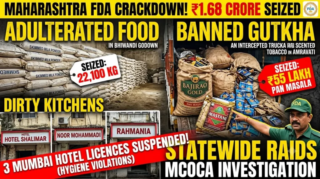 Maharashtra FDA raid seizes adulterated food products