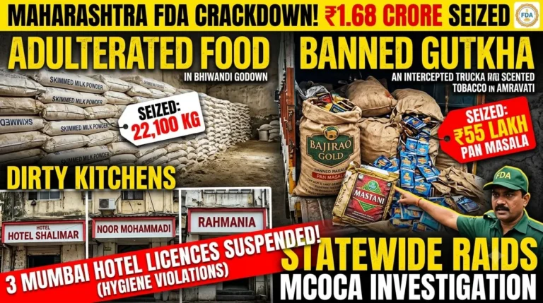 Maharashtra FDA raid seizes adulterated food products