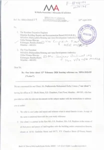 MHADA NOC cancelled Mumbai builder fraud