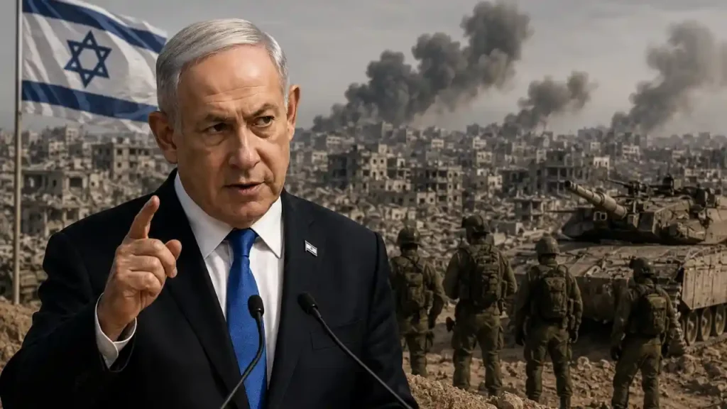 Benjamin Netanyahu - Israeli PM Benjamin Netanyahu Declares No Troop Withdrawal From Gaza Until Hamas Is Completely Disarmed