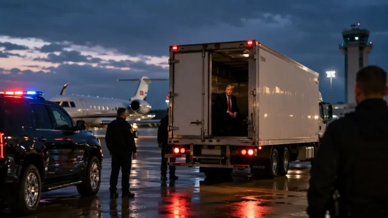 Donald Trump - US President Donald Trump Secretly Smuggled Out of Turkey in Catering Truck Amid Iranian Threat