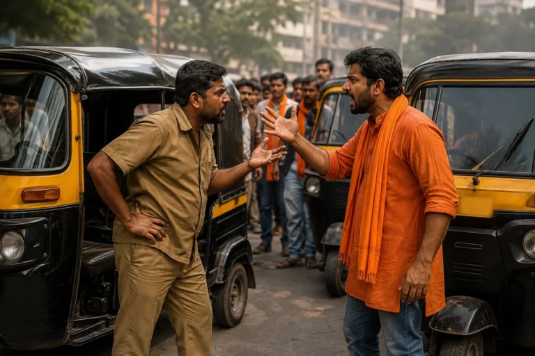 Kandivali Auto Rickshaw Dispute - Tensions Rise in Kandivali Over Marathi Language Requirement for Auto Drivers MNS Warns Non-Marathi Drivers Following Alleged Assault
