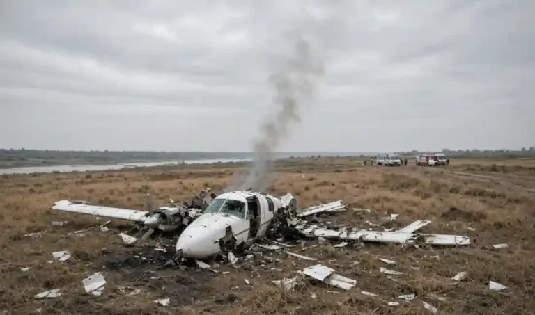 Kanpur Training Aircraft Crash  - Tragic Aircraft Crash Near Kanpur Claims Lives of Instructor and Trainee Pilot