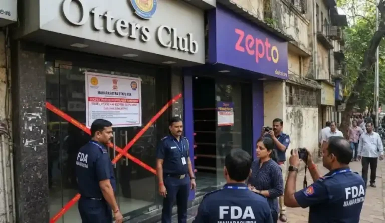 Maharashtra FDA Action Under Tukaram Mundhe - Maharashtra FDA Suspends Food Licenses of Mumbai Establishments Including Otters Club and Zepto Outlet