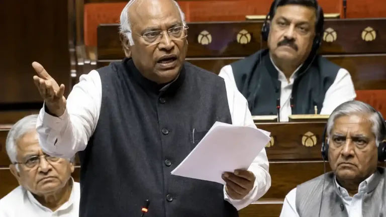 Mallikarjun Kharge - Mallikarjun Kharge Raises Haldwani Post Rally Purification Row in Rajya Sabha Chair Seeks Probe