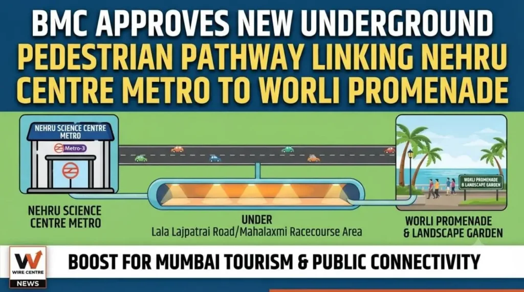 Nehru Science Centre Metro Pathway