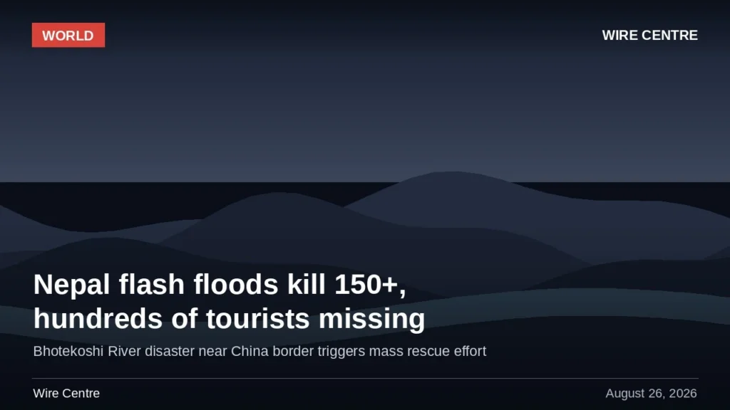 Nepal Flash Floods 2026