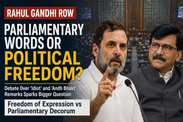 Rahul Gandhi Parliament Controversy