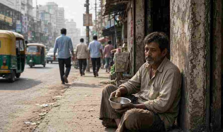 BJP MLA Parag Shah Beggar Protest - Wealthiest Maharashtra MLA Parag Shah Begs on Ghatkopar Streets as Part of Unique Symbolic Protest