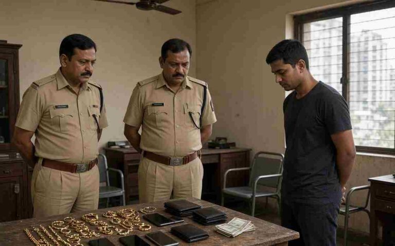 Powai Police Arrest Serial Snatcher - Powai Police Arrest 28-Year-Old Serial Snatcher, Recover Stolen Valuables Worth ₹3.28 Lakh