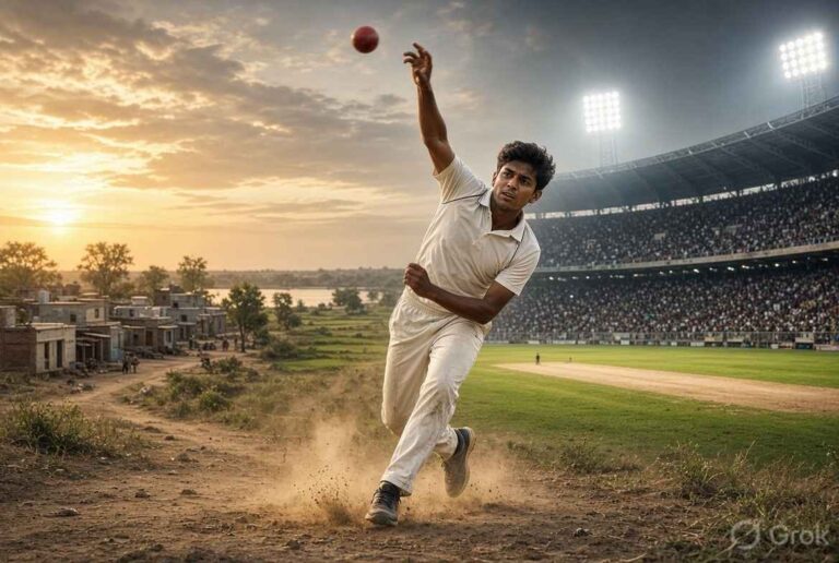 Shubham Gautam Fast Bowler - 140 Kmph, ₹21.5 Lakh, and a Dream Shubham Gautam’s Rise From Narora to Cricket Limelight (2)
